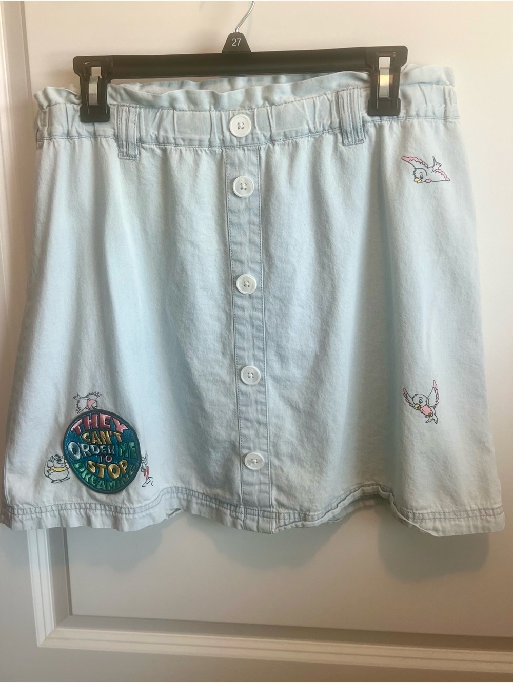 Disney Cinderella They Can't Order Me To Stop Dreaming Mini Skirt Size Medium